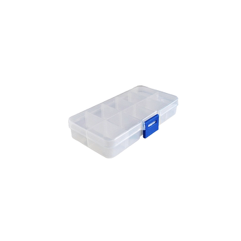 Portable hand-decorative stud earrings transparent plastic storage box