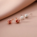 Красные небольшие дизайнерские серьги, серебро 925 пробы, 2025 года