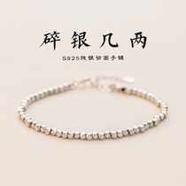 925 Pure Silver Shatter Silver more than two Bracelet Women Small Crownins Light Extravagant Design Advanced Sensation Handstring Ornament Gift To Girlfriend