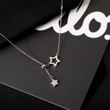 Ожерелье, брендовая цепочка до ключиц, серебро 925 пробы, коллекция 2023, простой и элегантный дизайн, легкий роскошный стиль