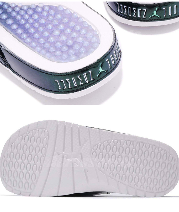 [kẹp] Air Jordan Hydro AJ11 Dép thể thao màu xám lạnh Phục Sinh AA1336-117 dép havaianas