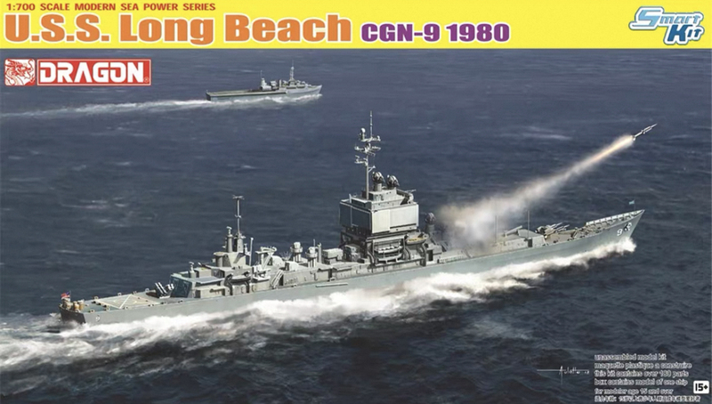 Veyron 7135 1/700 Uss Long Beach Cgn9 Nuclear-Powered Guided Missile Cruiser 1980 Veyron 7135 1/700 Uss Long Beach Cgn9 Nuclear-Powered Guided Missile Cruiser 1980