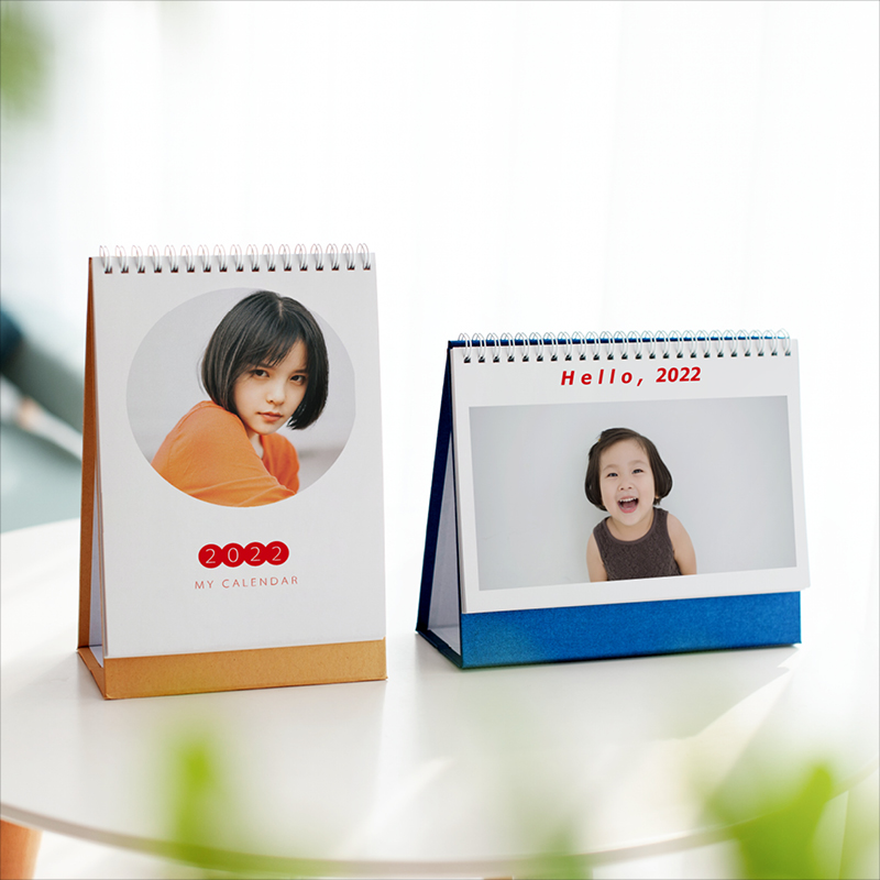 2022 Desk Calendar Customization Photo Maker Diy Creative Baby Calendar Enterprise to Map Custom Monthly Calendar