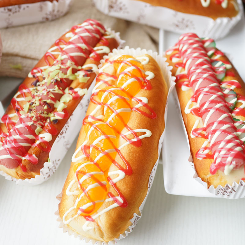 High Simulation Hot Dog Model Fake Bread Decoration Props Fun Fridge Stick Big Bread Emulation Food Model-Taobao