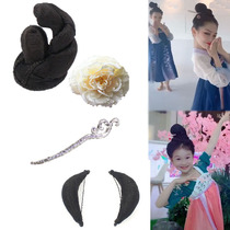 Ancient costume styling Hanfu basic style sideburns pad hair bag Tang dress Song Top Girl Flower thousand bone wig bun