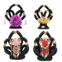 Fairy flying wig bun Dunhuang ancient costume modeling hair stick Tang princess Princess court dance Hanfu headdress