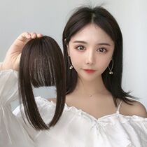 3d air Liu Hai wig female real person haircut white hair head replacement hair block cushion for hair loss Liu Hai wig piece