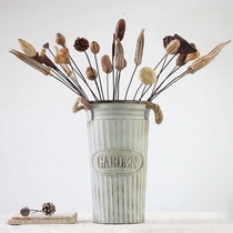 Original Ecological Plant Dried Flowers with Rod Zen tea room Tea Museum Decorative Diy Art Flower Arrangement Home Shooting Props