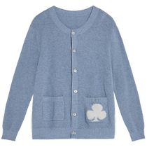 Boys and girls honeycomb knitted velvet cardigan shell buckle 24th early spring new arrival Ordos childrens clothing