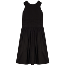 (Same style as the blogger) ERDOS round neck holiday style two-wear dress for women 24 summer new loose little black dress