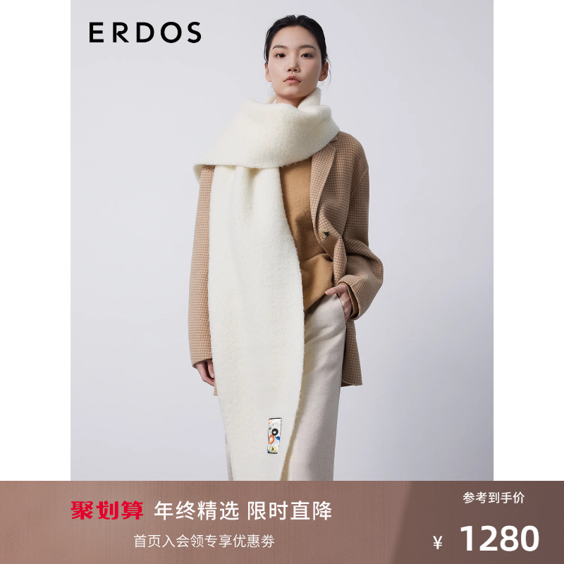 ERDOS Fluffy Suede Scarves for men and women with the 23 23 new pines dopamine Decorative Warm Surround Neck-Taobao