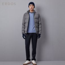Перчатки erdos 秋冬新品 保暖触屏刺绣男士分指纯羊绒手套