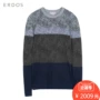 ERDOS mùa thu và mùa đông vòng cổ in màu sắc tương phản của nam giới áo len cashmere E173A0046 quần áo mùa đông nam giới