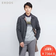 ERDOS mùa thu và mùa đông dài màu sắc tương phản hai mặt cashmere của nam giới áo E174K3006