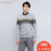 ERDOS mùa thu và mùa đông vòng cổ ảo gradient tinh khiết cashmere nam cashmere áo len E173A0056