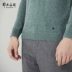 Ordos mùa thu và mùa đông vòng cổ thời trang lạ mắt màu rắn áo len nam cashmere áo len Q176W1005