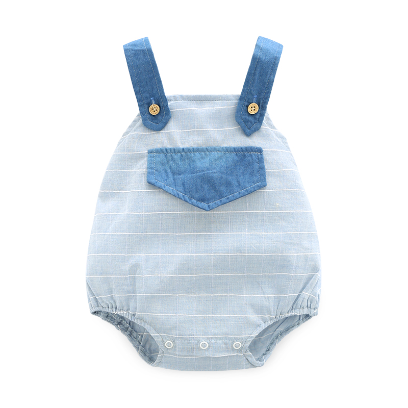 Không tay sling túi quần áo mùa hè leo núi quần áo quần áo túi bé hip quần áo vest cotton béiesies mùa hè - Áo liền quần thoi trang tre em