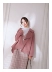 COTRE Thiết kế độc lập Dead Leaf Rose Color Wool Double Sided Loose Coat Coat