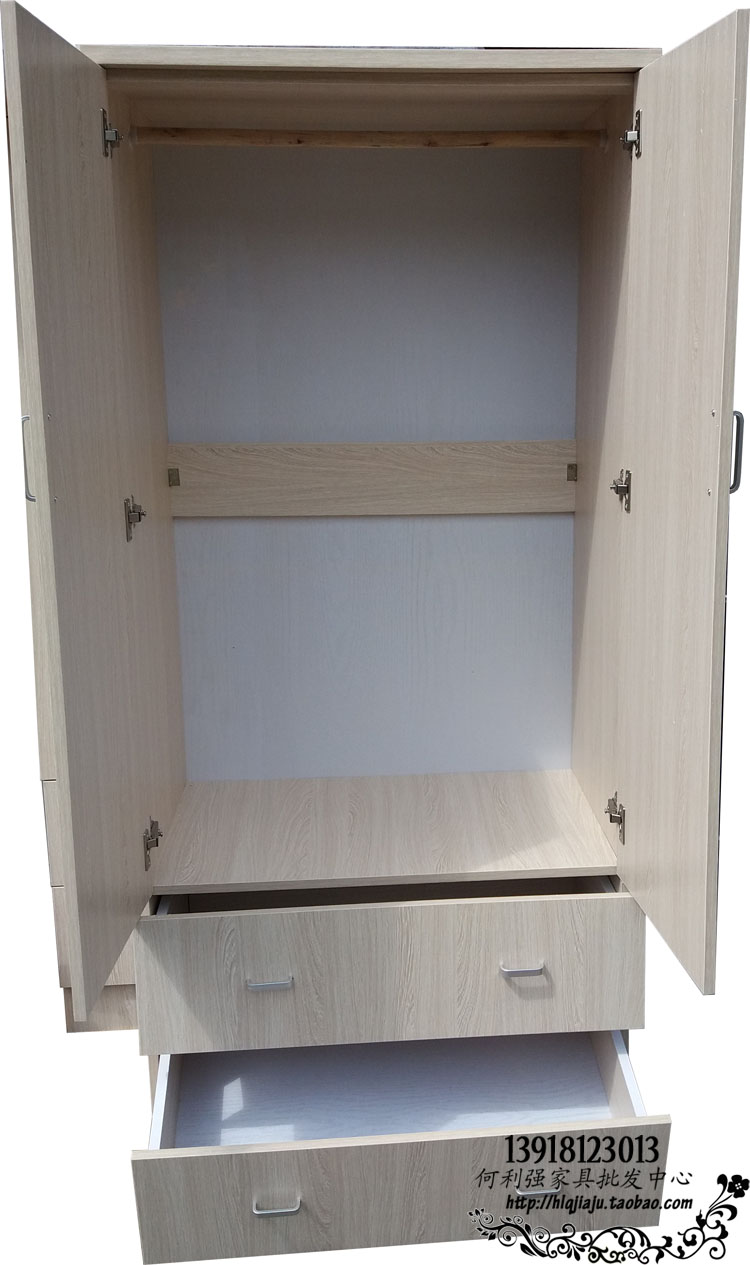 环保型三星板免漆板材衣柜 宜家衣柜开门衣柜