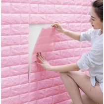 Wallpaper self-adhesive 3d three-dimensional wall stickers warm childrens room decoration background wall wallpaper foam tiles waterproof and moisture-proof stickers