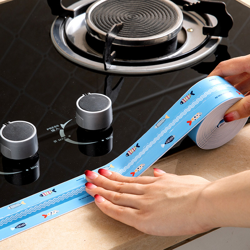 Kitchen waterproof and mildew-proof slit adhesive with self-adhesive decoration sealing strip Adhesive Tape Bathroom Sink Toilet Beauty Stitch Sticker