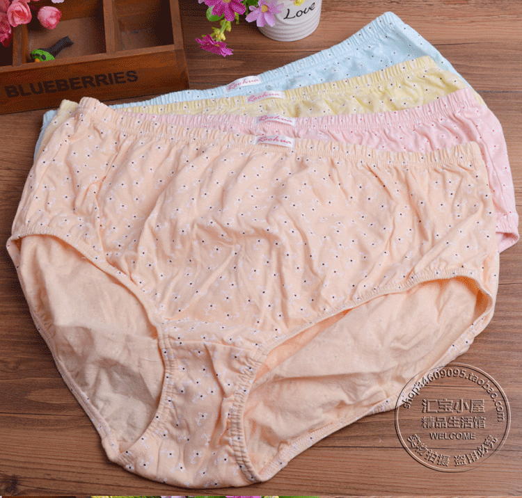 2 hộp cotton huahua đồ lót nữ eo cao cỡ lớn đơn giản cotton thoáng khí chống dị ứng quần tam giác nội y đẹp