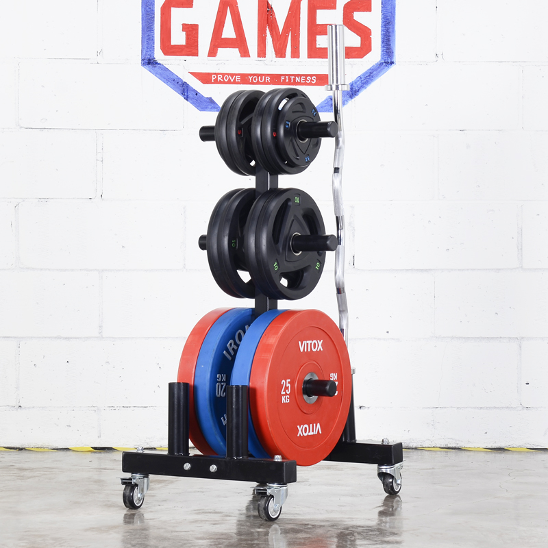 Barbell piece Barbell rod storage rack Storage piece Squat deadlift bench press arm muscle training movable frame storage rack Large hole piece