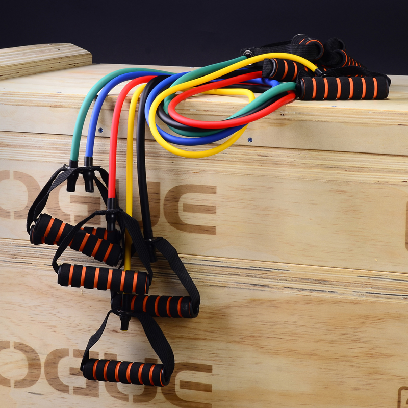 Word pull rope elastic rope force training suit multifunction pull rope material leather fascia pipe arm force resistance with rope