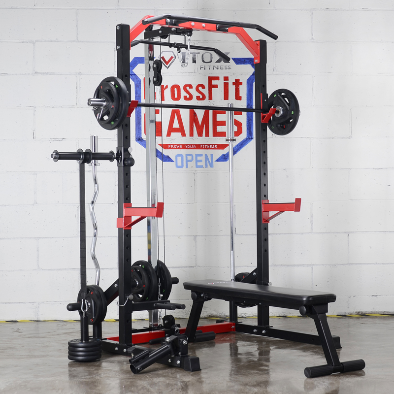 Squat rack Weightlifting rack Squat lifting rack Bench press Deadlift Rowing Single lever Double lever rack Barbell rack Push-up High pull Low pull