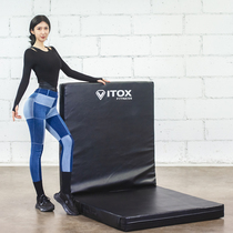 Commercial sports physical training mat home gymnastics mat supine to make cushion high strength sponge folding jump mat
