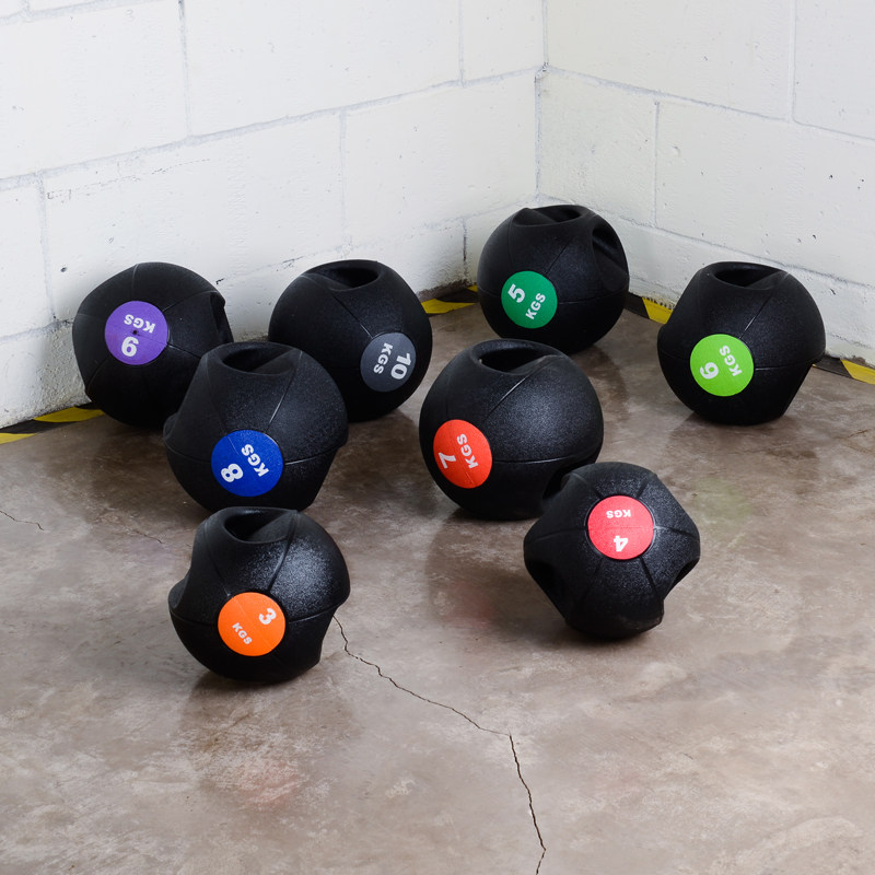 Fitness ball double ear drug ball core strength training to hold solid rubber gravity ball wrist Private teaching upper limb training