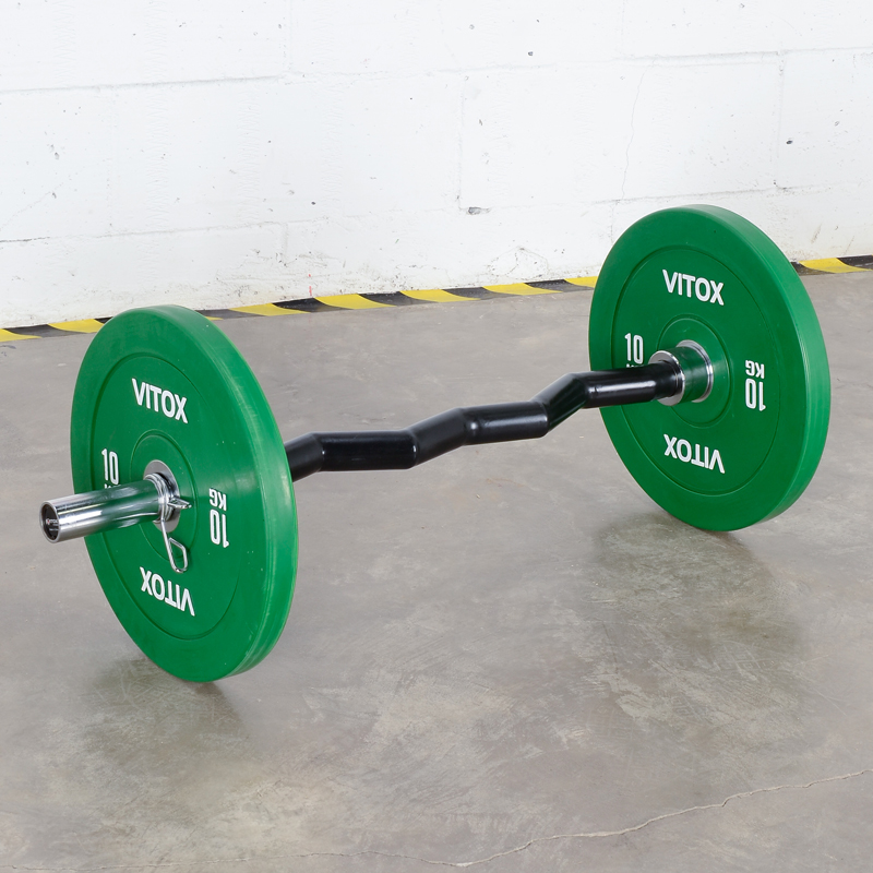 Barbell pole diheaded muscular curl arm coarse shank weightlifting barbell gripping force training small bending arm core bursting force training-Taobao