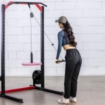 Simple high pull pulley set seated wide-grip narrow-grip pull-down standing straight-arm push-down back and shoulder muscle strength training