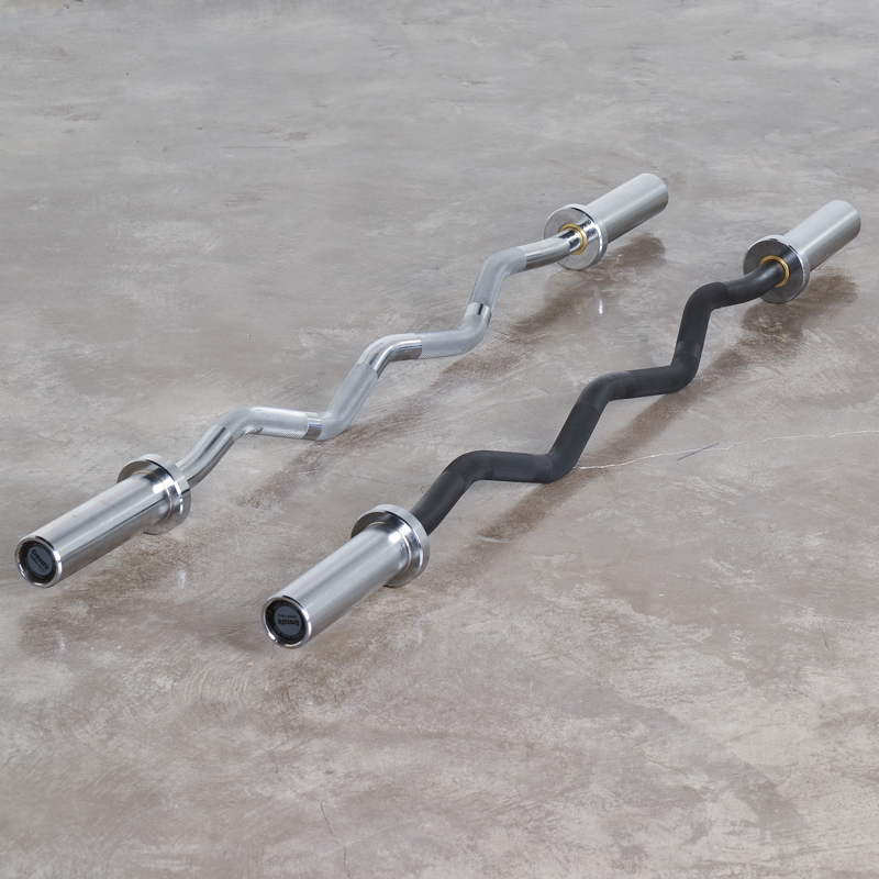 Commercial 1 2m weightlifting bar small bend crank barbell bar biceps training OC-47 thick bar