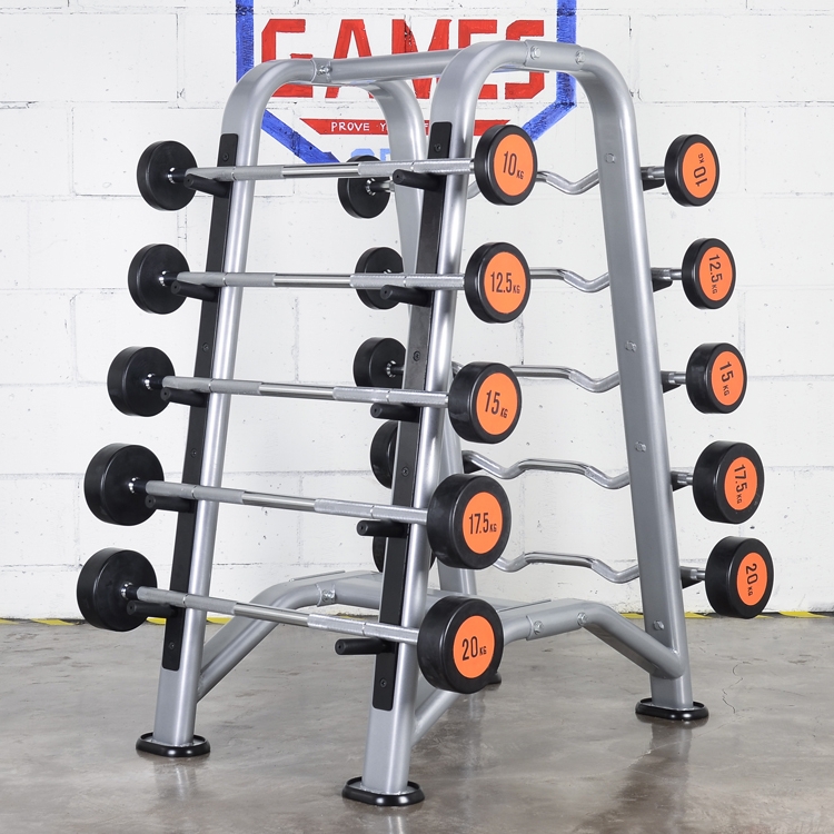 Commercial crank fixed barbell biceps training straight barbell bar plastic barbell bar piece crank arm training barbell piece