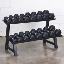 Dumbbell Commercial Gym Hexagonal Dumbbell Rack Holder Personal Training Strength Area Rubber-Coated Dumbbell Multi-Functional Storage Function Rack