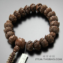 Made in Japan direct mail Lotus engraved boxwood beads bracelets Shanghai body East rosary Kyoto pure gather