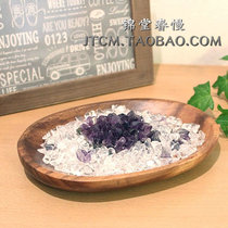 Japan Direct mail Natural Crystal hand string White crystal gravel Uruguay Amethyst cluster Bowl Set