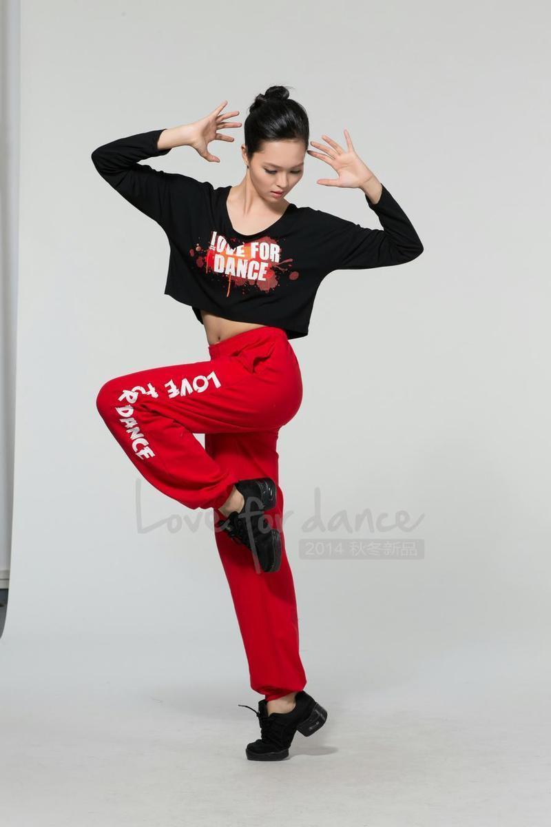 Dance love hiphop hip-hop hip-hop jazz top dance pants square dance suit fashion ghost dance sports suit