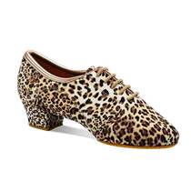 Upgraded version of ADS female practice teacher shoes Latin dance shoes adult indoor soft-soled shoes Square Cha Cha genuine leather professional