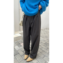 Red People Gallery Broadlegged Pants Woman Spring Autumn Season 2022 New Pants Loose Straight Cylinder Slim Fit 100 Hitch Casual Western Dress Pants
