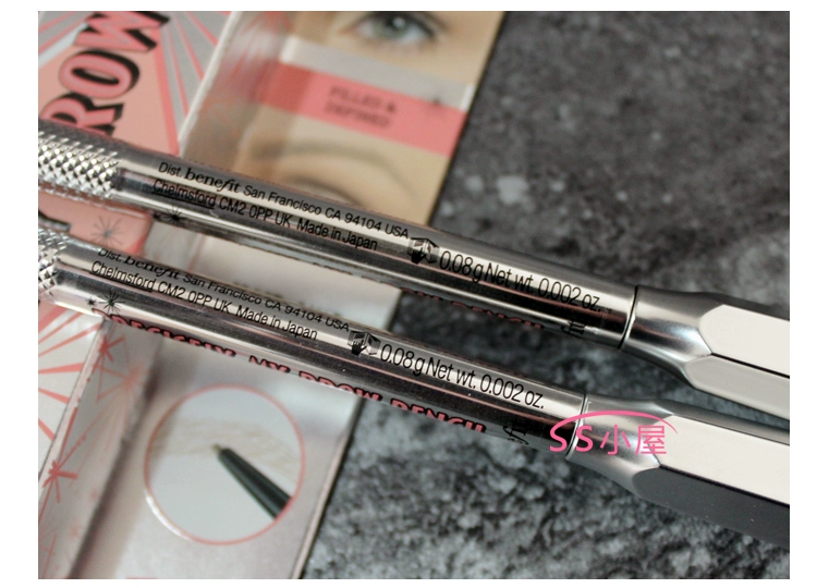 Lợi ích / Bei Ling pencil pencil bút chì lông mày khác biệt với cọ lông mày được chế tác tinh xảo mịn tự động chải mịn lông mày - Bút chì lông mày / Bột / Stick chì kẻ mày the face shop
