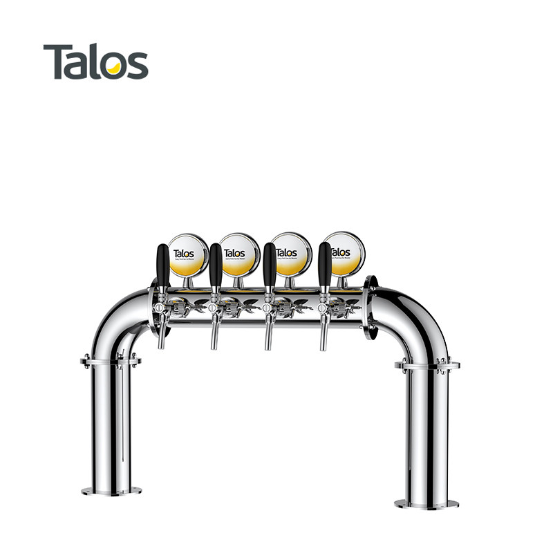 Talos Tarros Beer Distribution Equipment Bar Stainless Steel Beer Post Wine Tower Small Door Shape 4 Holes 1046406