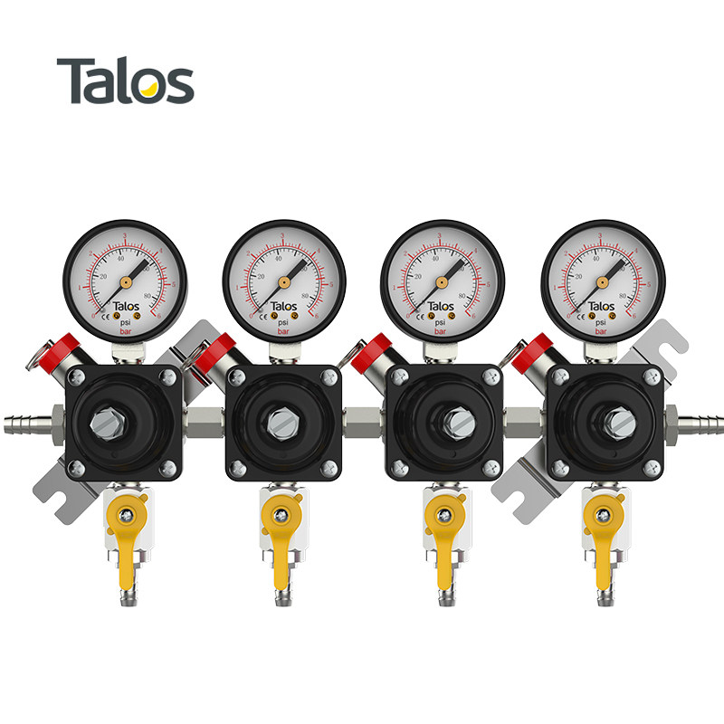 Talos Tarros Beer Distribution Equipment Beer Barrel Accessories Pressure Reduction Carbon Dioxide Gas Cylinder Pressure Meter