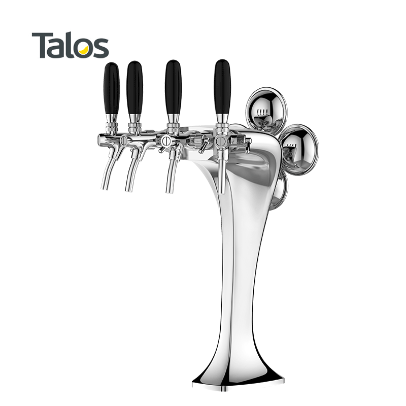 Talos Tarros Beer Distribution Equipment Bar Beer Post Glasses Snake Wine Tower 4 Holes With Lamp 1032431