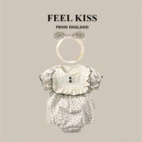 Детская тонкая летняя одежда, комбинезон для новорожденных, боди для принцессы