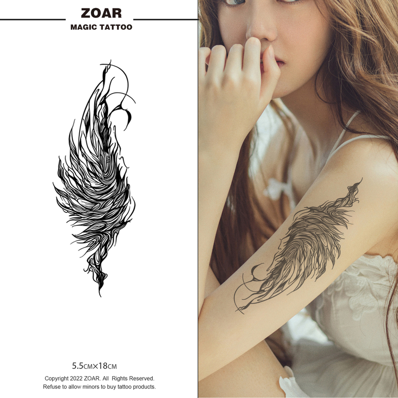 Devil's Wings | Herbal Tattoo Stickers for Women, Dark, Long-Lasting, Realistic, Non-Fading, Waterproof, Non-Reflective Devil's Wings | Herbal Tattoo Stickers for Women, Dark, Long-Lasting, Realistic, Non-Fading, Waterproof, Non-Reflective