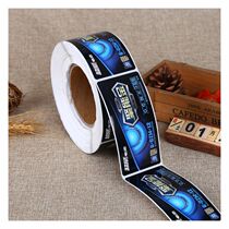 Self-adhesive roll label custom printing Automatic labeling Trademark design Bottle sticker Food transparent waterproof pvc sticker