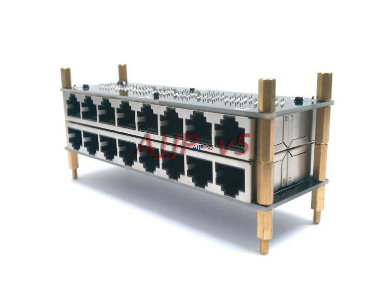rj45 Internet interface switching network route docking device 8-bit docking module 8-port network route for interconnector multiple-bit set-line connector
