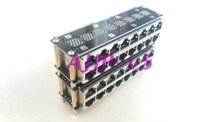 32-way high-quality k-series rj45 straight-through hub connector video surveillance multi-channel network cable docking array module